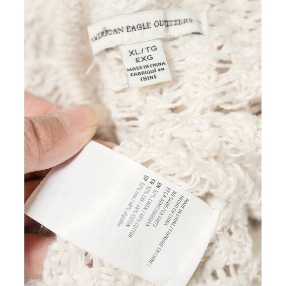 Slouchy Open Waffle Knit Sweater 🍦 AMERICAN EAGLE - Picture 6 of 8